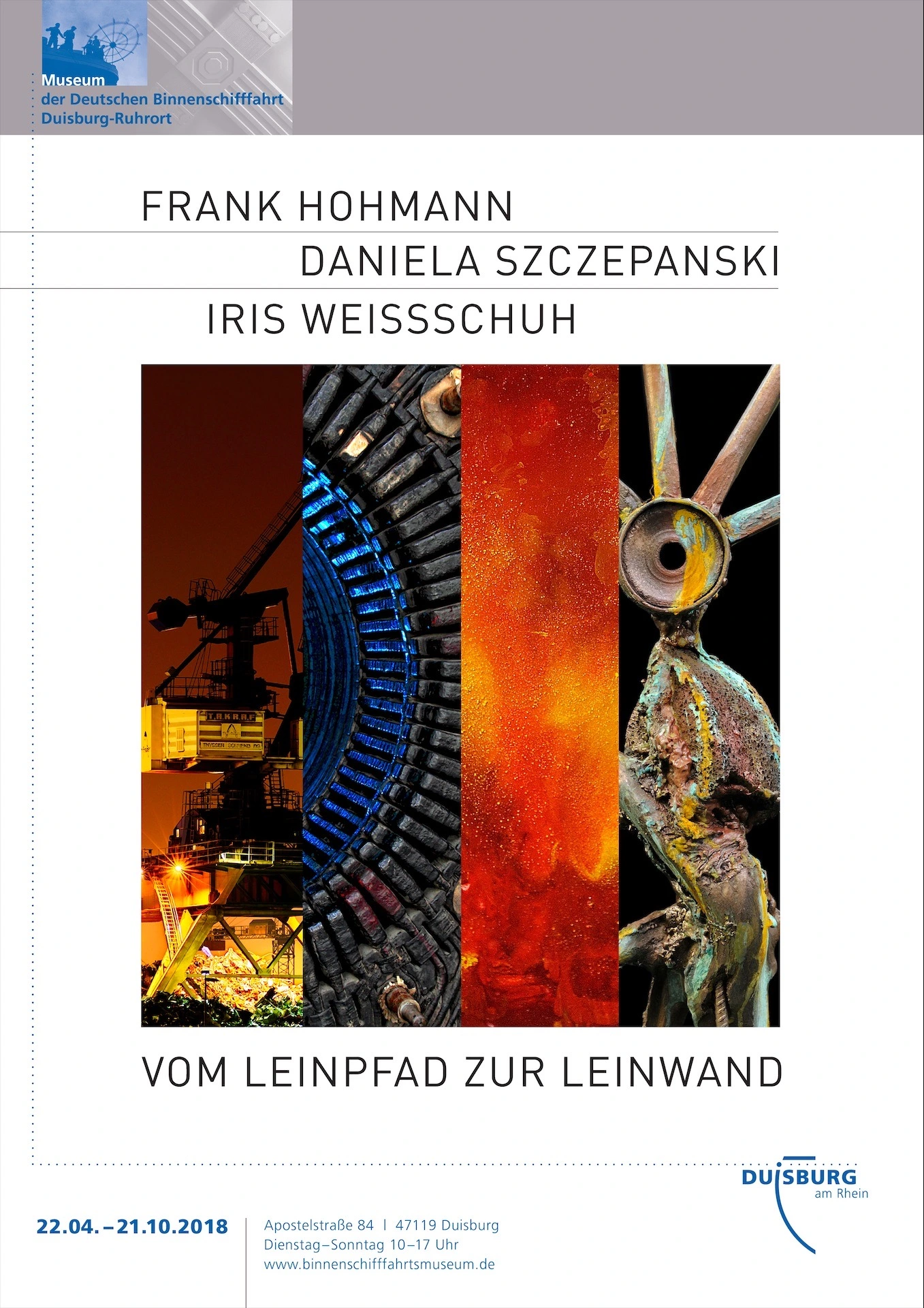 Binnenschifffahrtmuseum Duisburg Ausstellung Plakat 2018