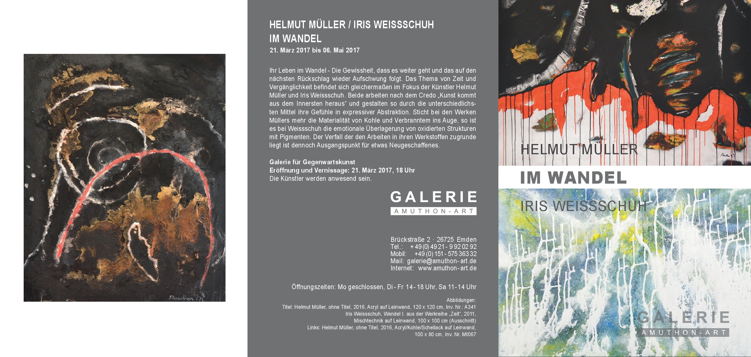 Galerie Amuthon-Art Ausstellung Im Wandel 2017 EinladungVS 