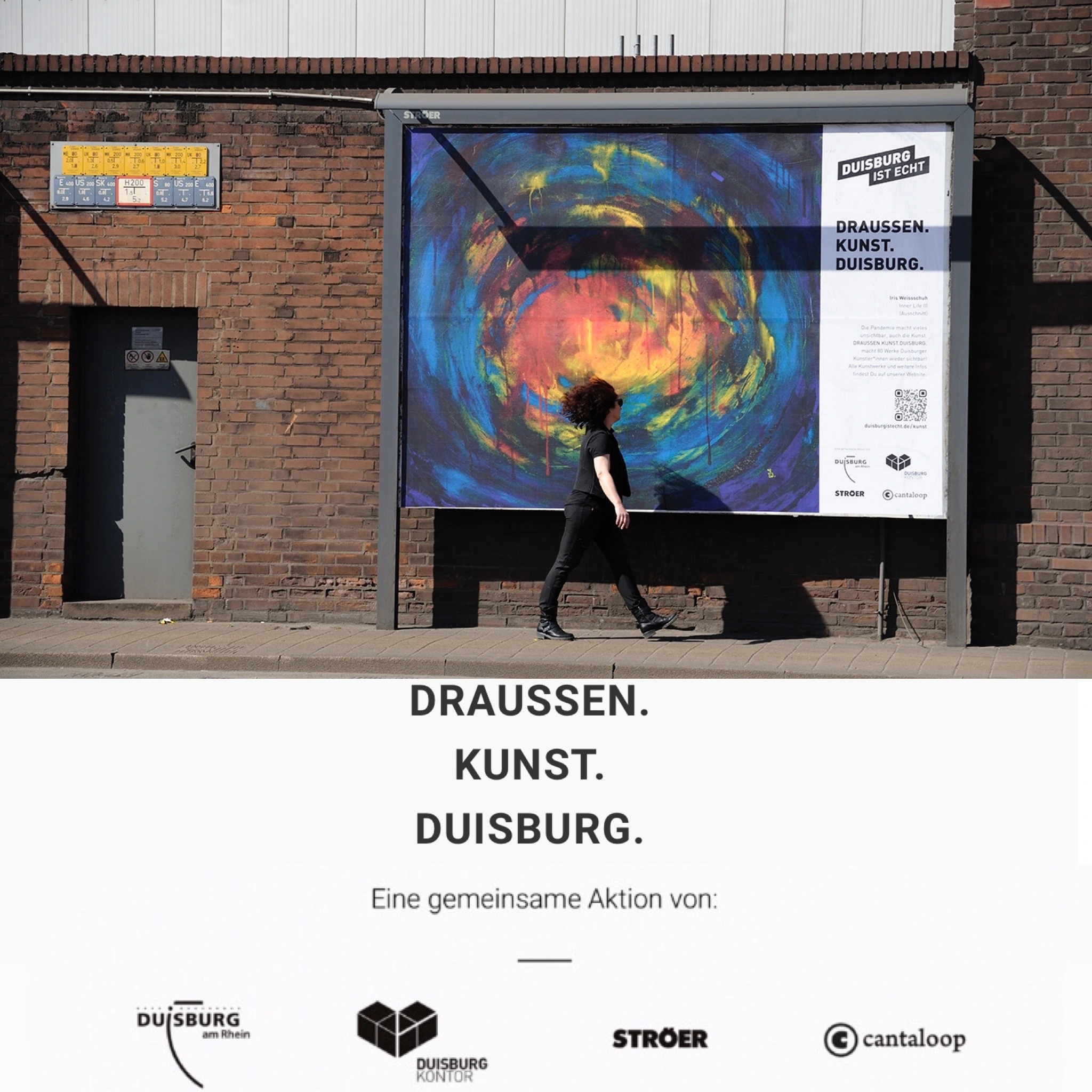 Kunstaktion Duisburg ist echt 2021 Plakat