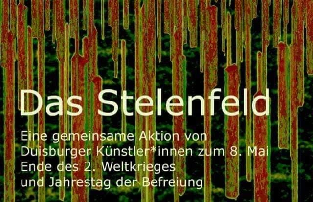 Kunstaktion Stelenfeld Duisburg Plakat 2021