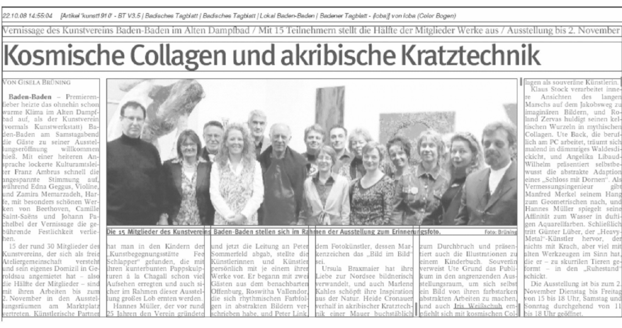 Kunstverein Baden-Baden Altes Dampfbad Groupshow 2008