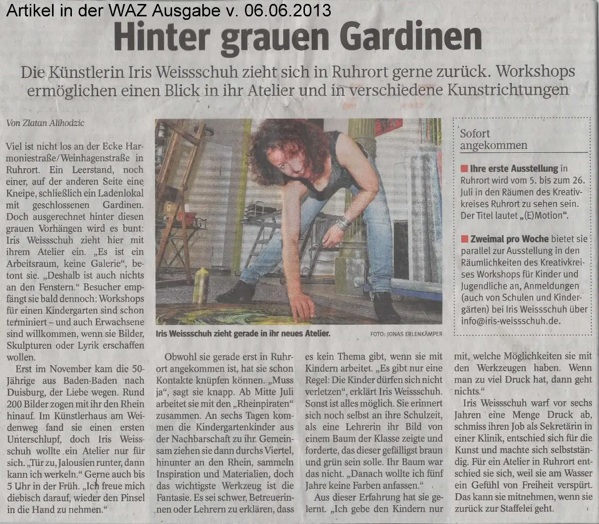 Presse Presse Atelier Weissschuh neu DU-Ruhrort 2013