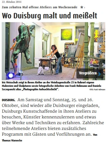 Presse Offene Ateliers Duisburg 2014
