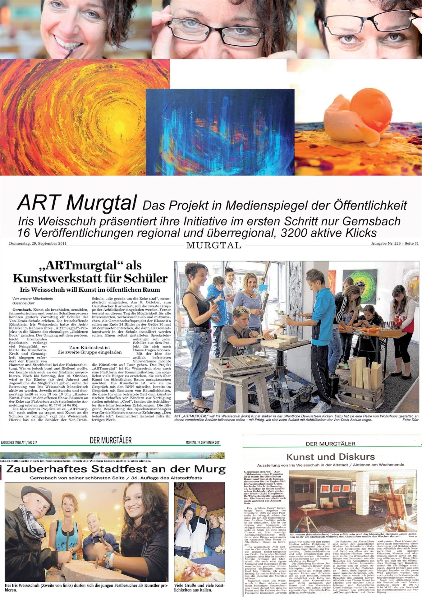 Pressespiegel ARTmurgtal Weissschuh 2011