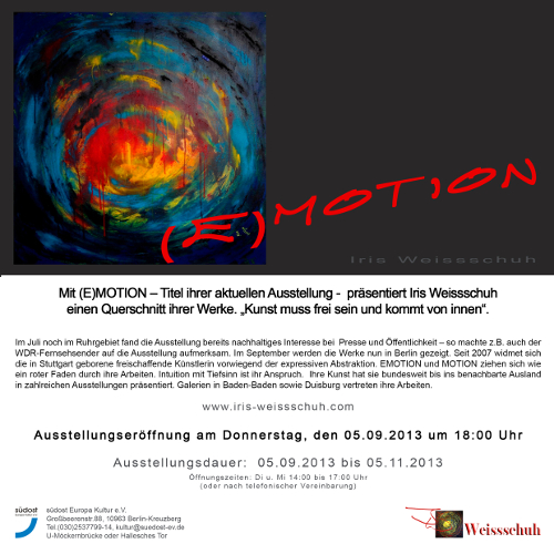 SüdostEuropa Kultur Berlin, Einzelausstellung 2013