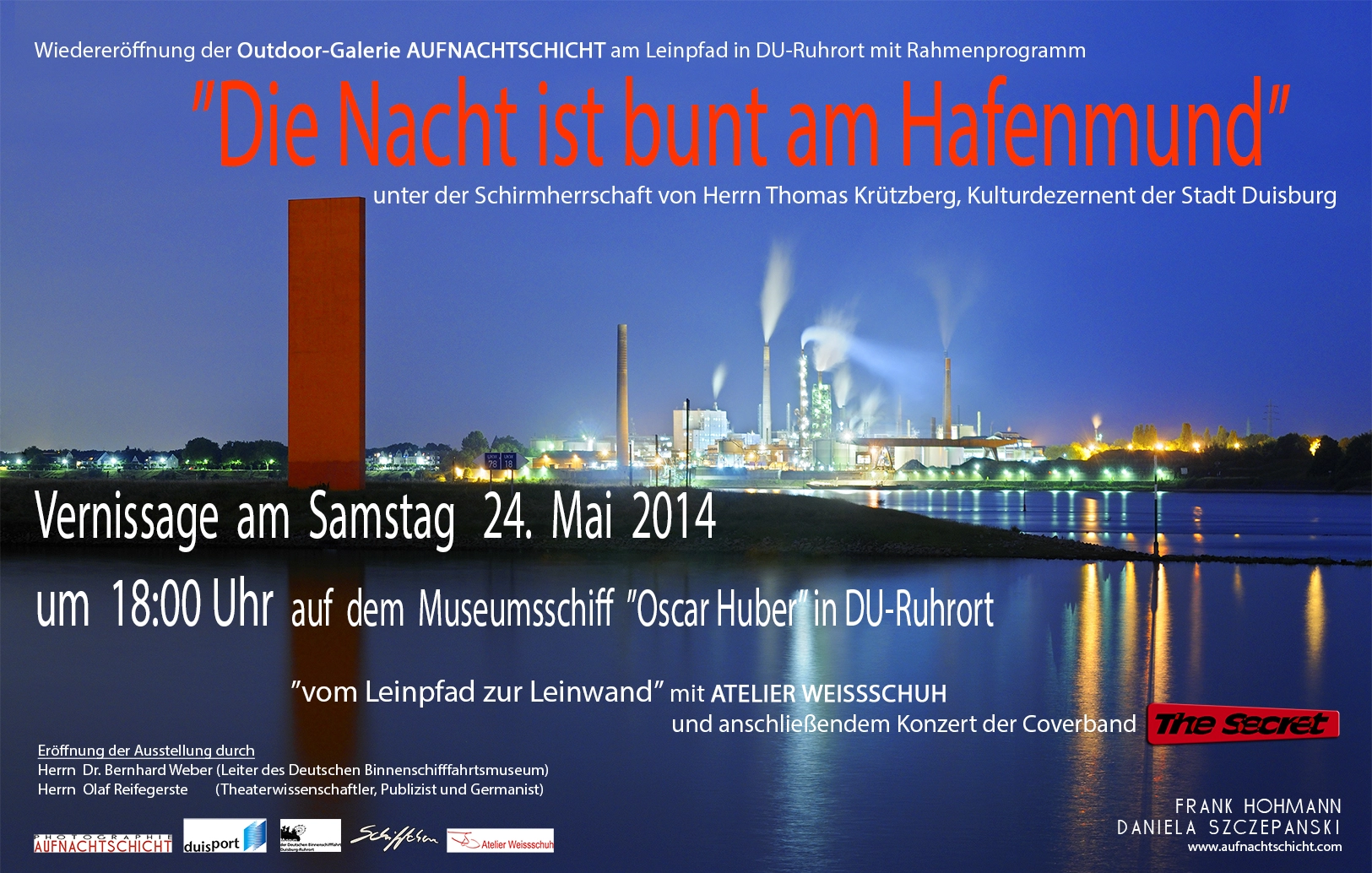 Vernissage Museumsschiff 2014, Ausstellung Vom Leinpfad zur Leinwand Vernissage Museumsschiff 2014, Ausstellung Vom Leinpfad zur Leinwand